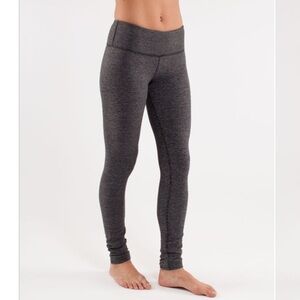 Lululemon Wunder Under Pant Black / Wee Stripe Black Heathered Black